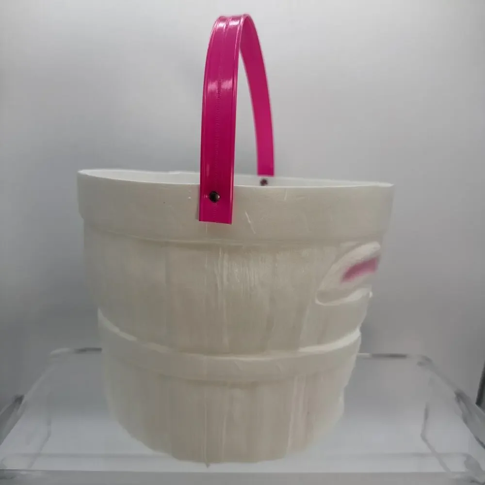 Vintage Empire Plastics Easter Basket Bucket Pail Bunny Blow Mold Quick Ship⬇️